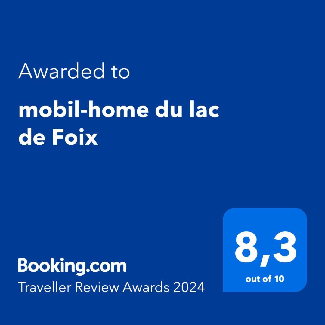 mobil-home du lac de Foix Extérieur photo